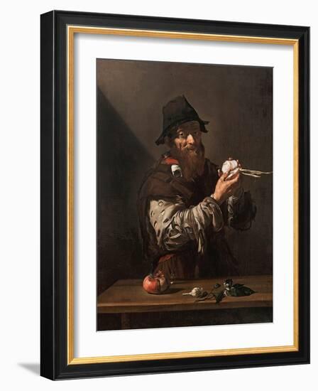 The Sense of Smell, C.1615 (Oil on Canvas)-Jusepe de Ribera-Framed Giclee Print