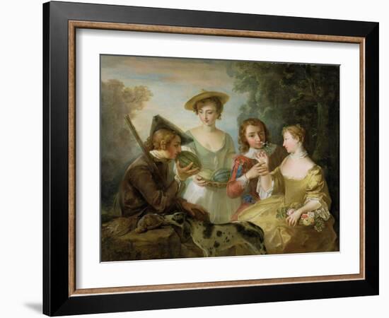 The Sense of Smell, c.1744-47-Philippe Mercier-Framed Giclee Print