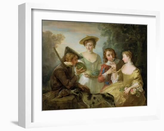 The Sense of Smell, c.1744-47-Philippe Mercier-Framed Giclee Print