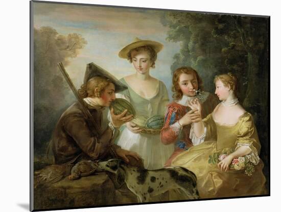 The Sense of Smell, c.1744-47-Philippe Mercier-Mounted Giclee Print