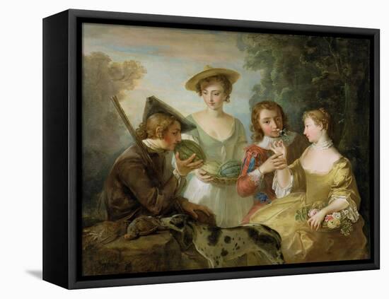 The Sense of Smell, c.1744-47-Philippe Mercier-Framed Premier Image Canvas