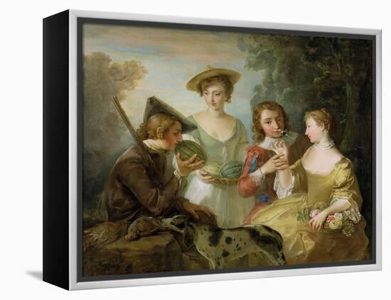 The Sense of Smell, c.1744-47-Philippe Mercier-Framed Premier Image Canvas