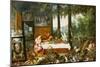 The Sense of Taste, 1618-Jan Brueghel the Elder-Mounted Giclee Print