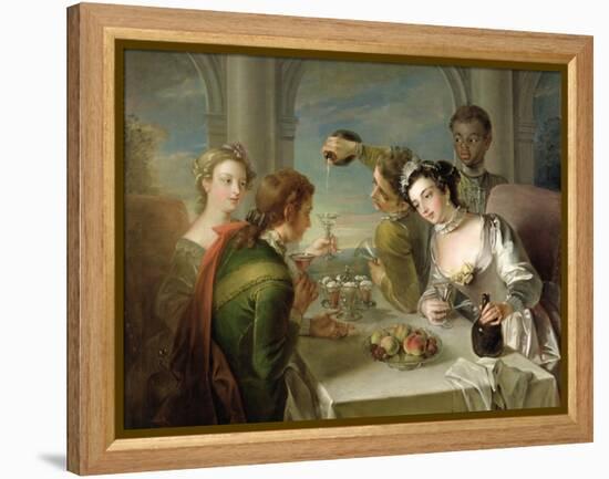 The Sense of Taste, c.1744-47-Philippe Mercier-Framed Premier Image Canvas