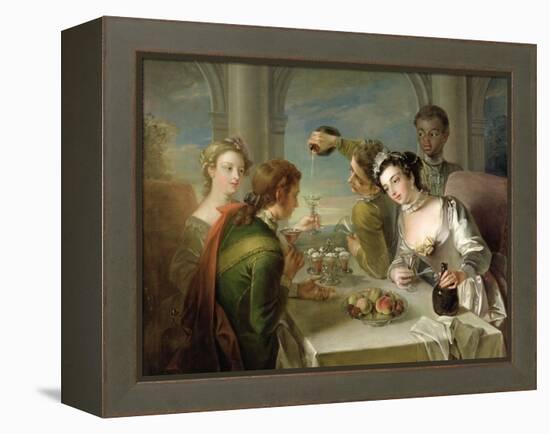 The Sense of Taste, c.1744-47-Philippe Mercier-Framed Premier Image Canvas
