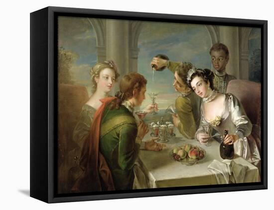 The Sense of Taste, c.1744-47-Philippe Mercier-Framed Premier Image Canvas
