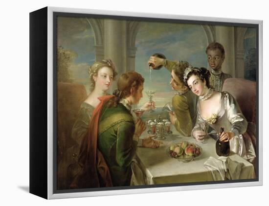 The Sense of Taste, c.1744-47-Philippe Mercier-Framed Premier Image Canvas