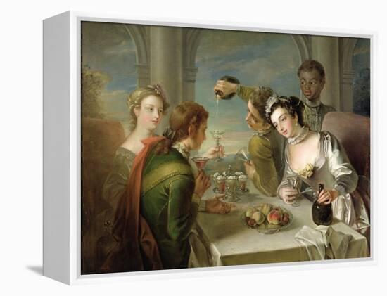 The Sense of Taste, c.1744-47-Philippe Mercier-Framed Premier Image Canvas