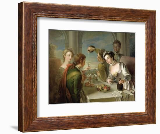 The Sense of Taste, c.1744-47-Philippe Mercier-Framed Giclee Print