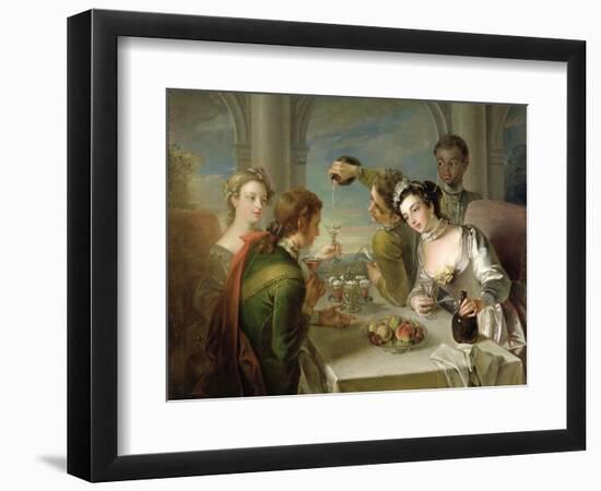 The Sense of Taste, c.1744-47-Philippe Mercier-Framed Giclee Print