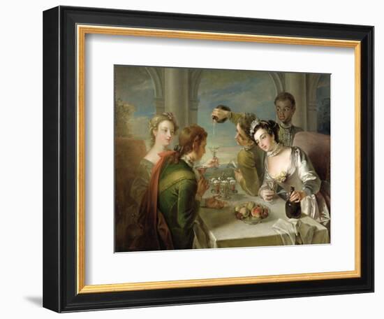 The Sense of Taste, c.1744-47-Philippe Mercier-Framed Giclee Print