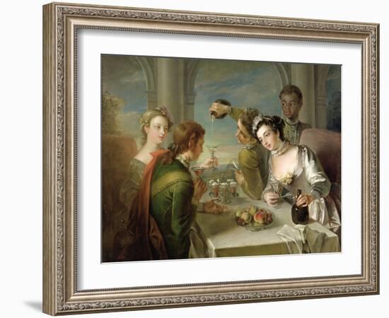 The Sense of Taste, c.1744-47-Philippe Mercier-Framed Giclee Print