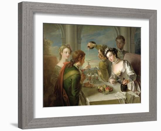 The Sense of Taste, c.1744-47-Philippe Mercier-Framed Giclee Print