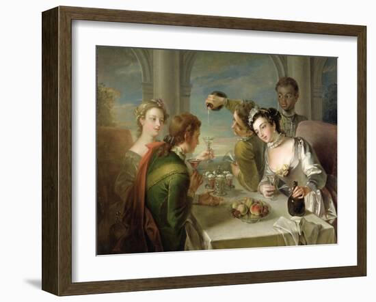 The Sense of Taste, c.1744-47-Philippe Mercier-Framed Giclee Print