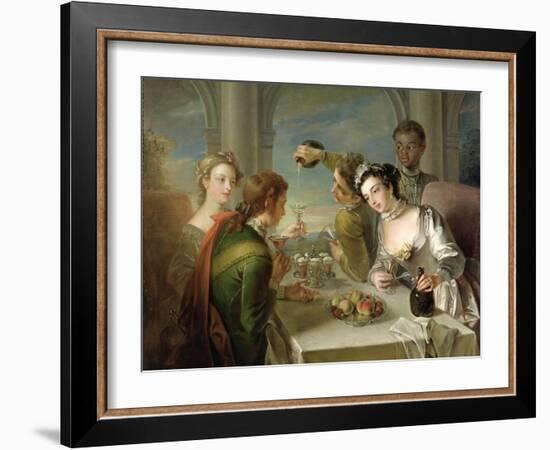 The Sense of Taste, c.1744-47-Philippe Mercier-Framed Giclee Print