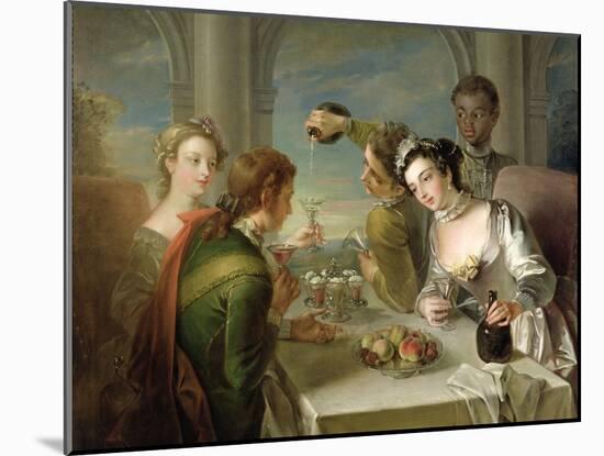 The Sense of Taste, c.1744-47-Philippe Mercier-Mounted Giclee Print