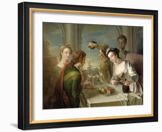 The Sense of Taste, c.1744-47-Philippe Mercier-Framed Giclee Print