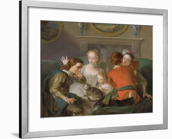 The Sense of Touch, c.1744-47-Philippe Mercier-Framed Giclee Print