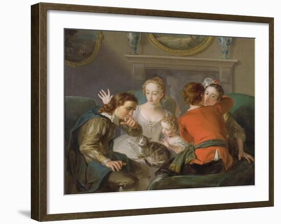 The Sense of Touch, c.1744-47-Philippe Mercier-Framed Giclee Print