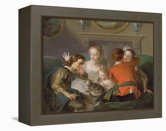 The Sense of Touch, c.1744-47-Philippe Mercier-Framed Premier Image Canvas