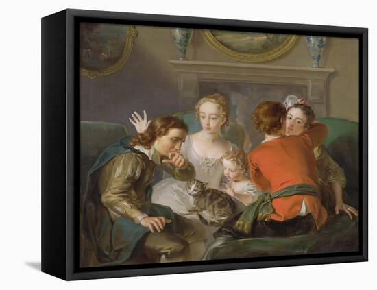 The Sense of Touch, c.1744-47-Philippe Mercier-Framed Premier Image Canvas