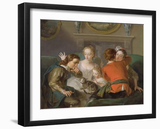 The Sense of Touch, c.1744-47-Philippe Mercier-Framed Giclee Print