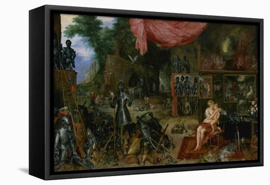 The Sense of Touch-Jan Brueghel the Elder-Framed Premier Image Canvas