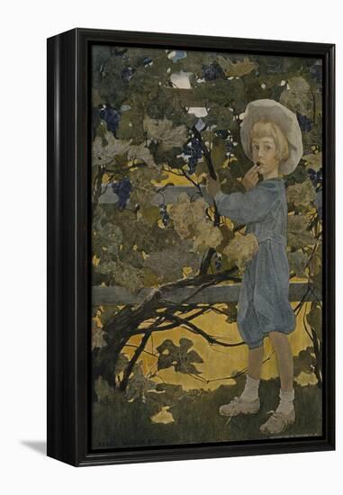 The Senses: Taste-Jessie Willcox-Smith-Framed Premier Image Canvas