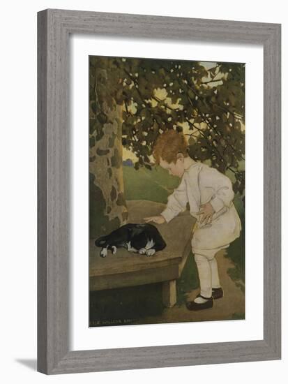 The Senses: Touch-Jessie Willcox-Smith-Framed Giclee Print