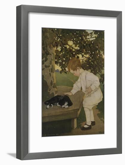 The Senses: Touch-Jessie Willcox-Smith-Framed Giclee Print