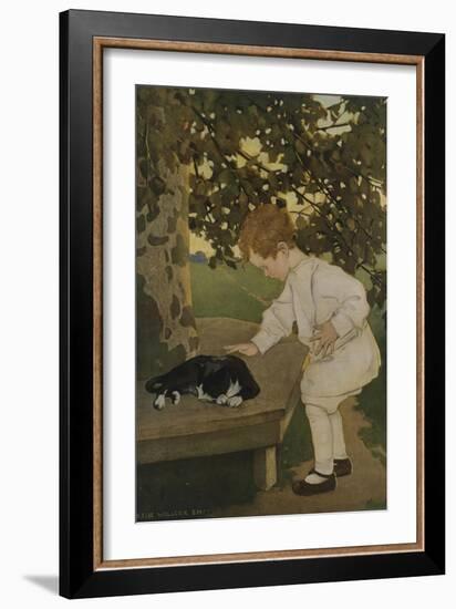 The Senses: Touch-Jessie Willcox-Smith-Framed Giclee Print