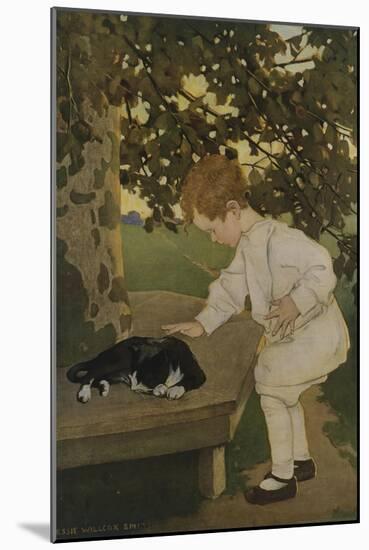 The Senses: Touch-Jessie Willcox-Smith-Mounted Giclee Print