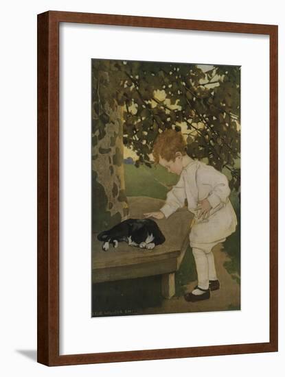 The Senses: Touch-Jessie Willcox-Smith-Framed Giclee Print