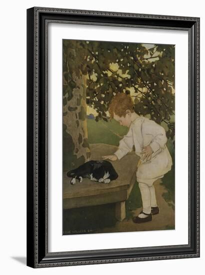 The Senses: Touch-Jessie Willcox-Smith-Framed Giclee Print