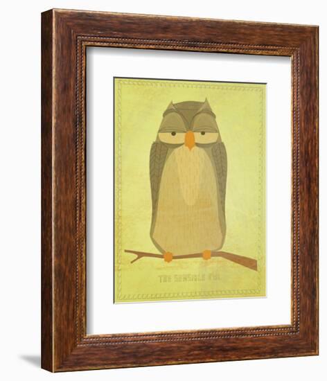 The Sensible Owl-John Golden-Framed Giclee Print