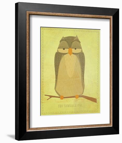 The Sensible Owl-John Golden-Framed Giclee Print