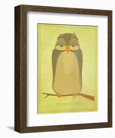 The Sensible Owl-John Golden-Framed Giclee Print