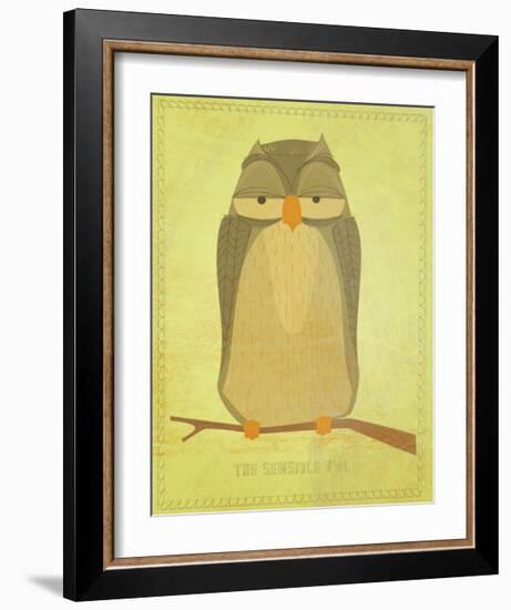 The Sensible Owl-John Golden-Framed Giclee Print