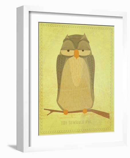 The Sensible Owl-John Golden-Framed Giclee Print