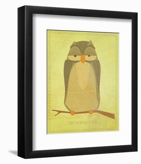 The Sensible Owl-John Golden-Framed Art Print