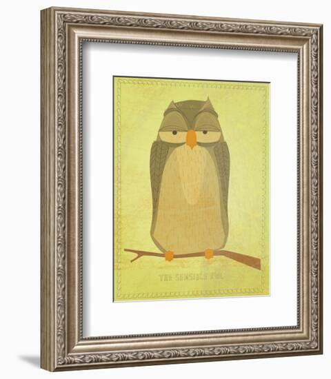 The Sensible Owl-John Golden-Framed Art Print