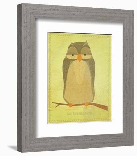 The Sensible Owl-John Golden-Framed Art Print