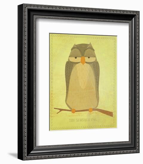 The Sensible Owl-John Golden-Framed Art Print