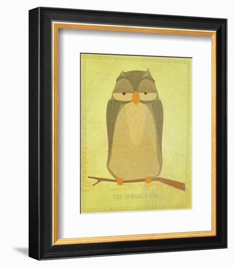 The Sensible Owl-John Golden-Framed Art Print