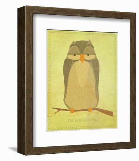 The Sensible Owl-John Golden-Framed Art Print