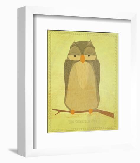 The Sensible Owl-John Golden-Framed Art Print