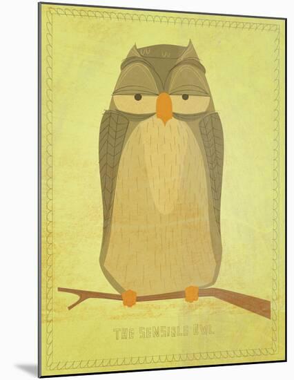 The Sensible Owl-John W^ Golden-Mounted Art Print