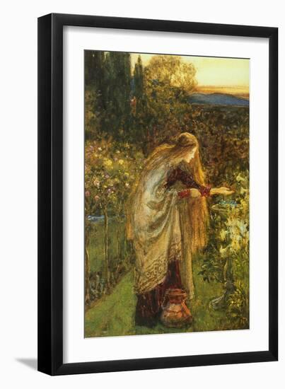 The Sensitive Plant by Frank Dicksee-Frank Dicksee-Framed Giclee Print