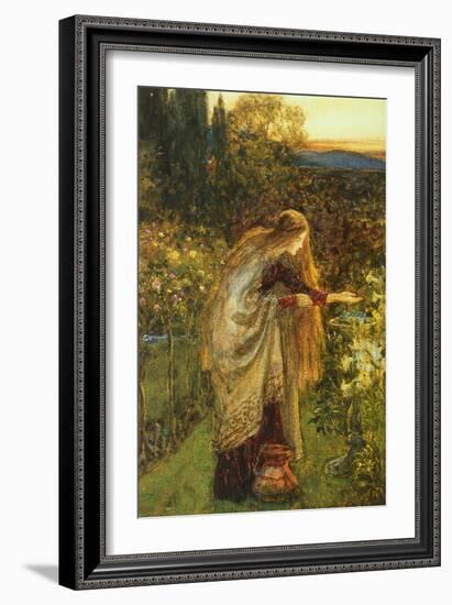 The Sensitive Plant by Frank Dicksee-Frank Dicksee-Framed Giclee Print