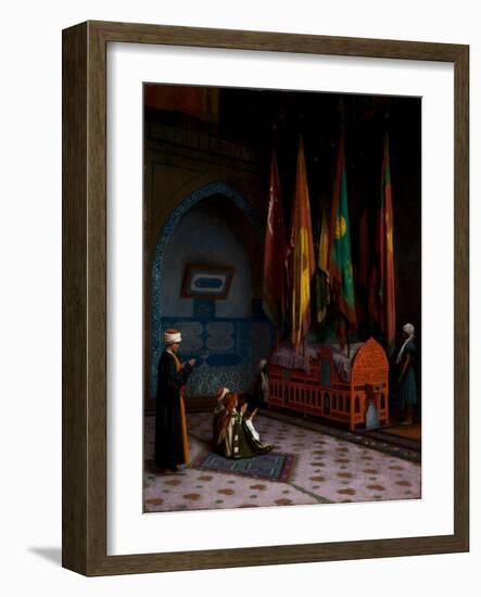 The Sentinel at the Sultan's Tomb, C.1880-Jean Leon Gerome-Framed Giclee Print